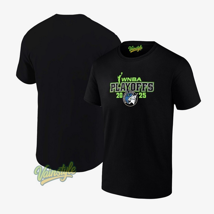 Minnesota Lynx Fanatics Unisex 2025 WNBA Playoffs logo T-Shirt Minnesota Lynx Fanatics Unisex 2025 WNBA Playoffs logo T-Shirt