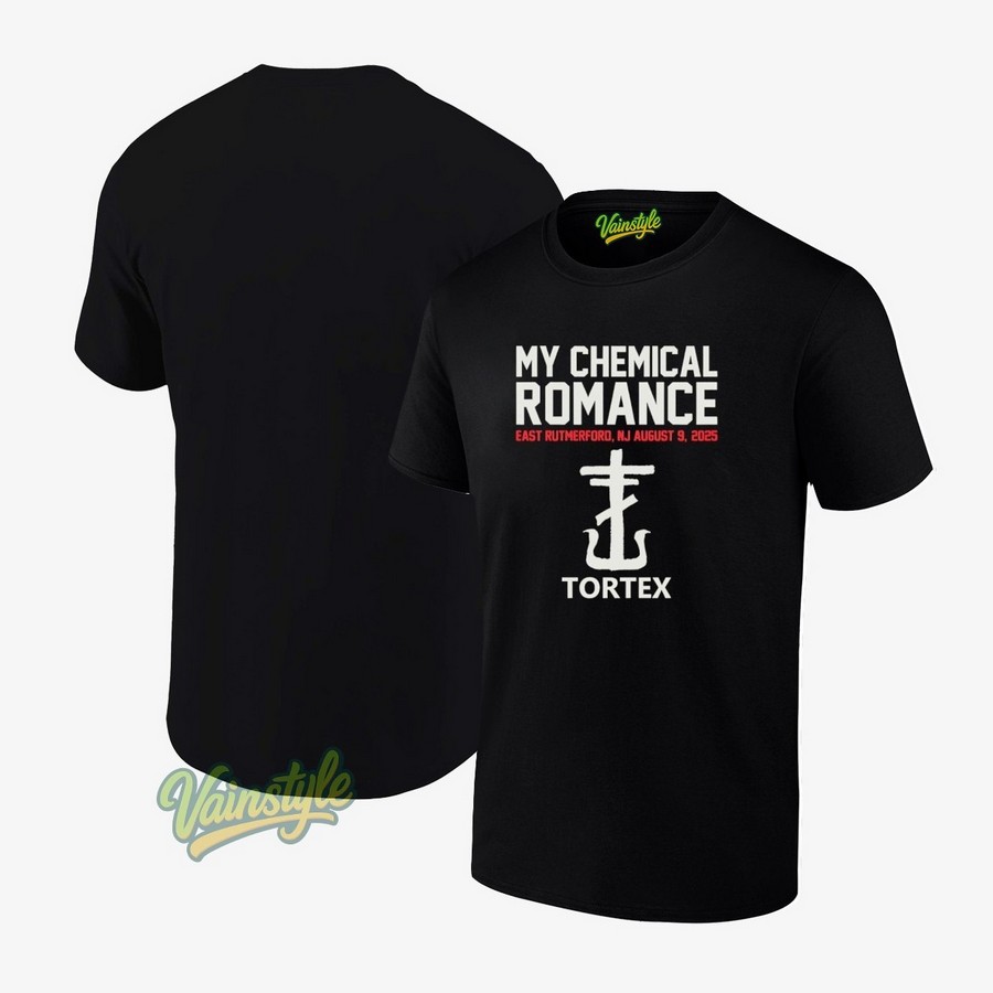 My Chemical Romance Tortex Aug 09 2025 East Rutherford New Jersey poster T-Shirt My Chemical Romance Tortex Aug 09 2025 East Rutherford New Jersey poster T-Shirt