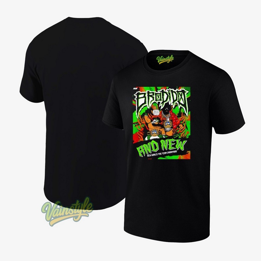New AEW World Tag Team Champions Brodido T-Shirt New AEW World Tag Team Champions Brodido T-Shirt