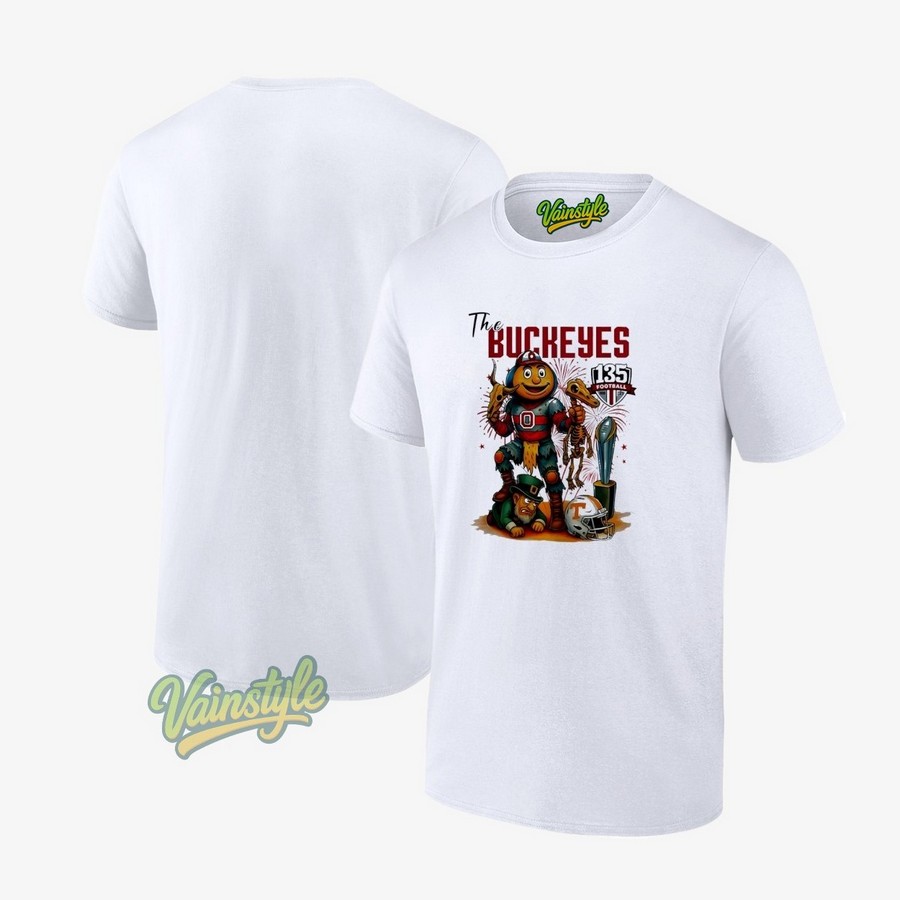 Ohio State Buckeyes Football 135 season 2025 vintage T-Shirt Ohio State Buckeyes Football 135 season 2025 vintage T-Shirt
