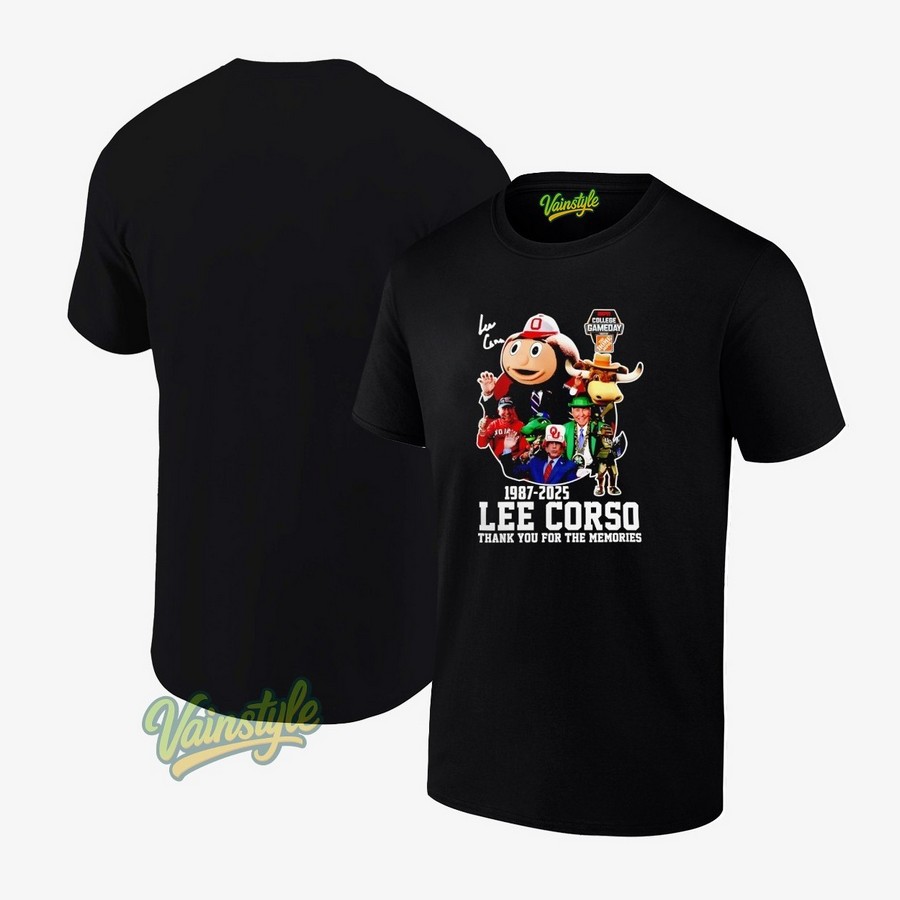 Ohio State Lee Corso 1987-2025 Thank You For The Memories T-Shirt Ohio State Lee Corso 1987-2025 Thank You For The Memories T-Shirt