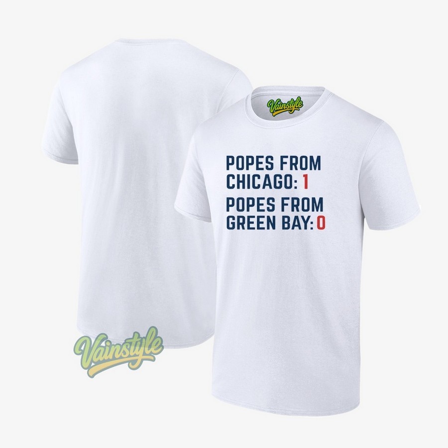 Popes From Chicago Popes From Green Bay Rivalry T-Shirt Popes From Chicago Popes From Green Bay Rivalry T-Shirt