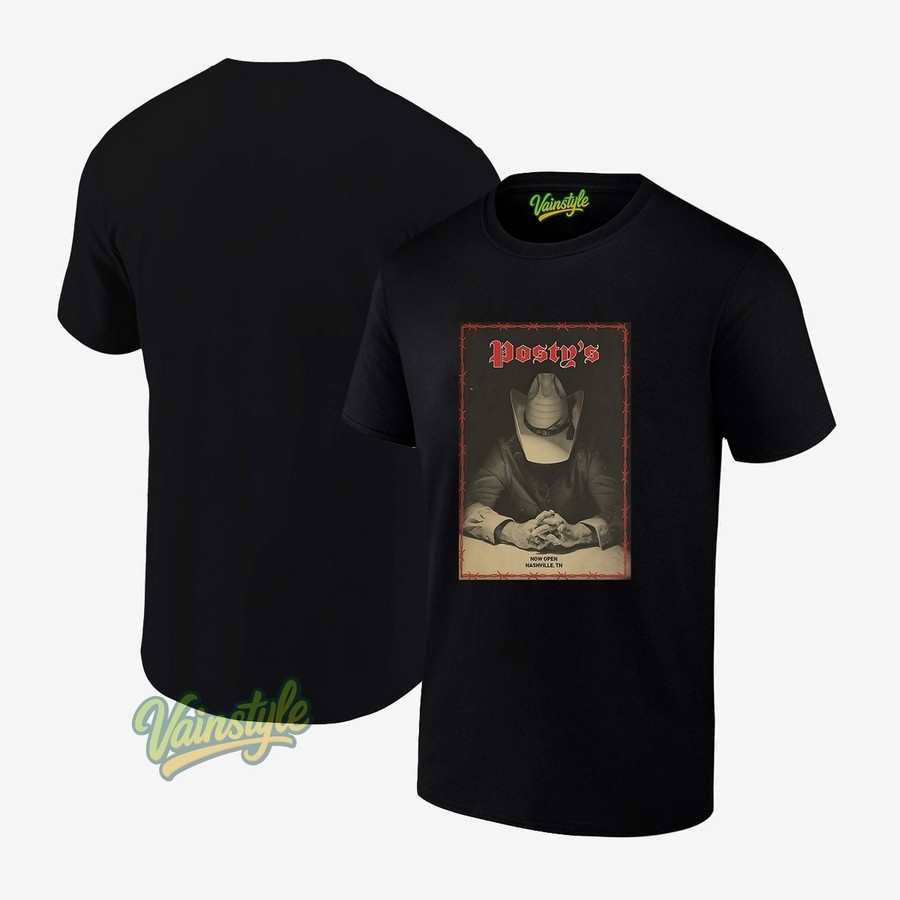Posty’s Bar Open In Nashville Tennessee Post Malone poster T-Shirt Posty’s Bar Open In Nashville Tennessee Post Malone poster T-Shirt