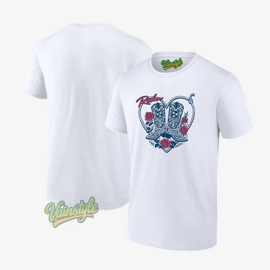 Reba Boots And Hearts T-Shirt Reba Boots And Hearts T-Shirt