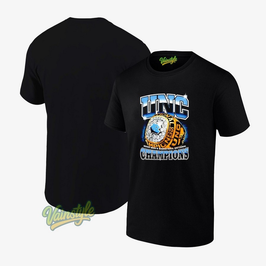 Ring North Carolina Tar Heels 2005 National Champions T-Shirt Ring North Carolina Tar Heels 2005 National Champions T-Shirt