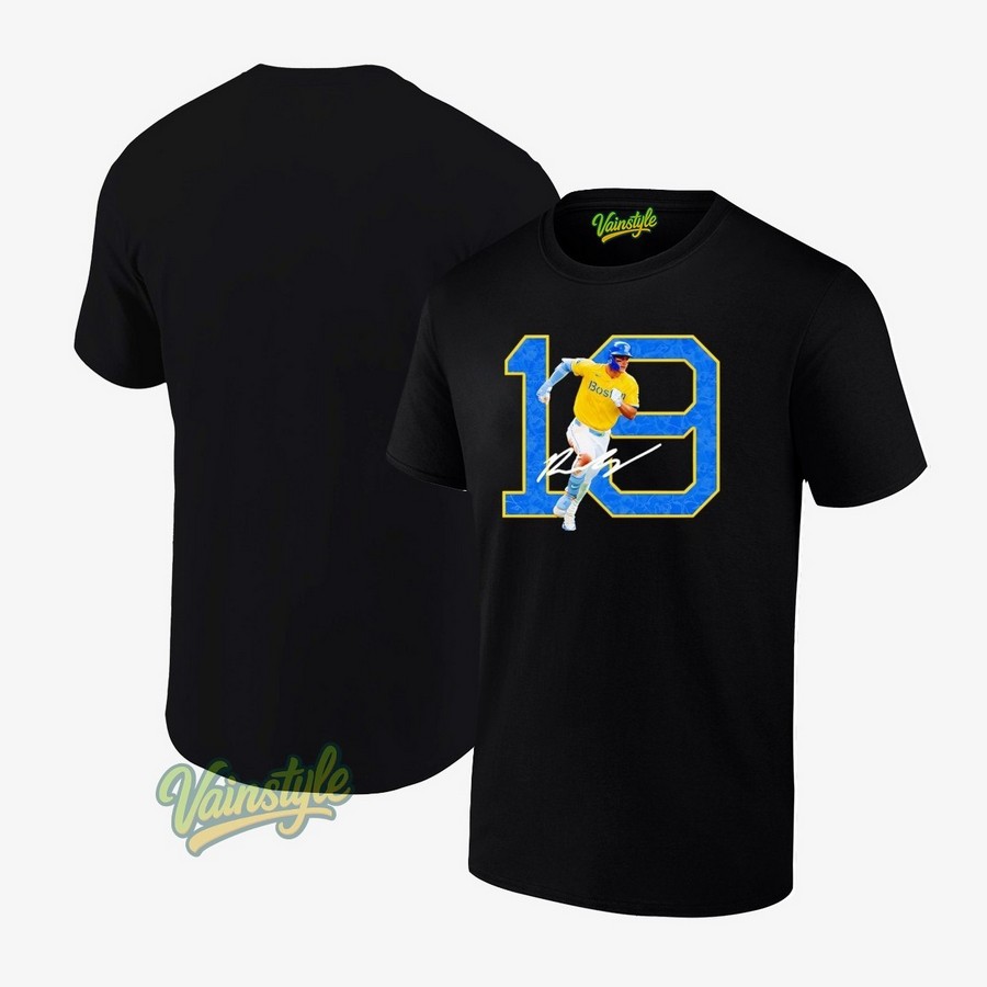 Roman Anthony 19 Boston Red Sox signature merchandise T-Shirt Roman Anthony 19 Boston Red Sox signature merchandise T-Shirt
