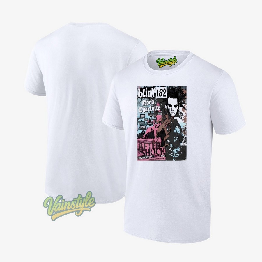 Sacramento CA Fall Tour 2025 Blink 182 Poster T-Shirt Sacramento CA Fall Tour 2025 Blink 182 Poster T-Shirt