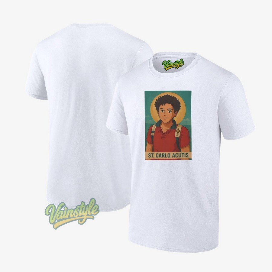 Saint Carlo Acutis T-Shirt Saint Carlo Acutis T-Shirt