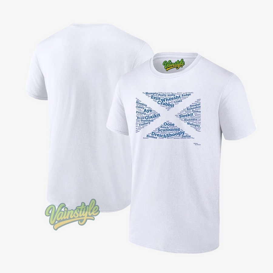 Shaped like the Saltire the national flag of Scotland T-Shirt Shaped like the Saltire the national flag of Scotland T-Shirt