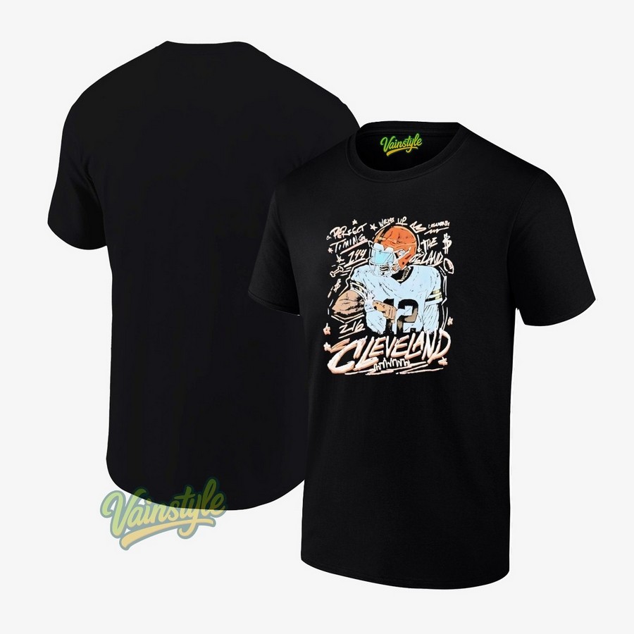 Shedeur Sanders perfect timing Cleveland Browns T-Shirt Shedeur Sanders perfect timing Cleveland Browns T-Shirt