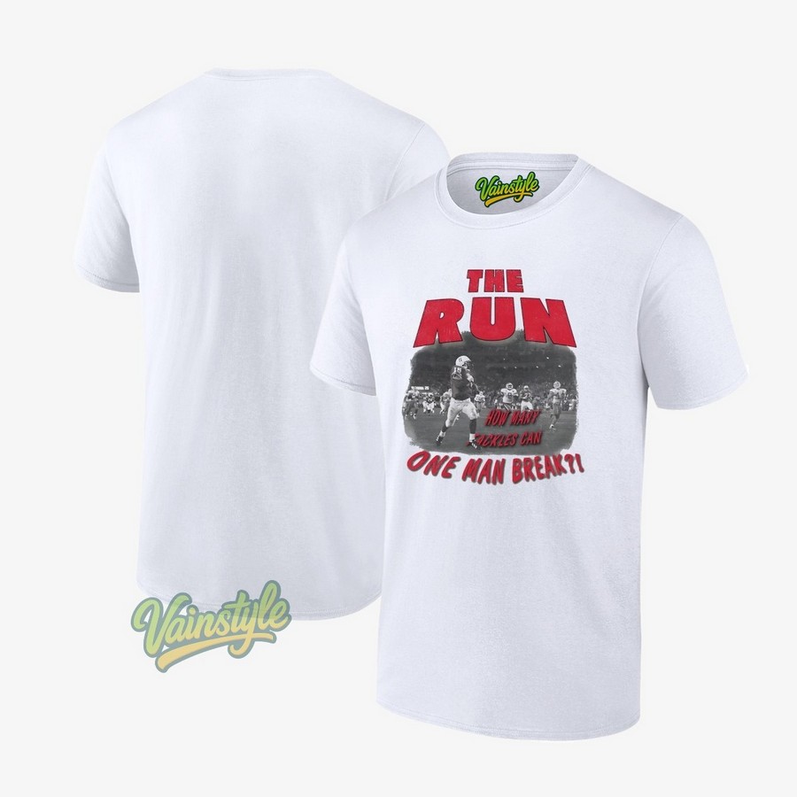 The Run how many tackles can one man break Nebraska Cornhuskers football T-Shirt The Run how many tackles can one man break Nebraska Cornhuskers football T-Shirt
