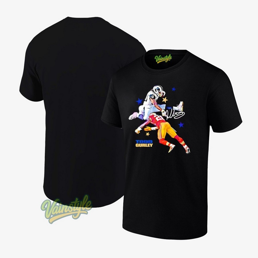 Todd Gurley Los Angeles Rams Nfl Vintage Bootleg Football T-Shirt Todd Gurley Los Angeles Rams Nfl Vintage Bootleg Football T-Shirt