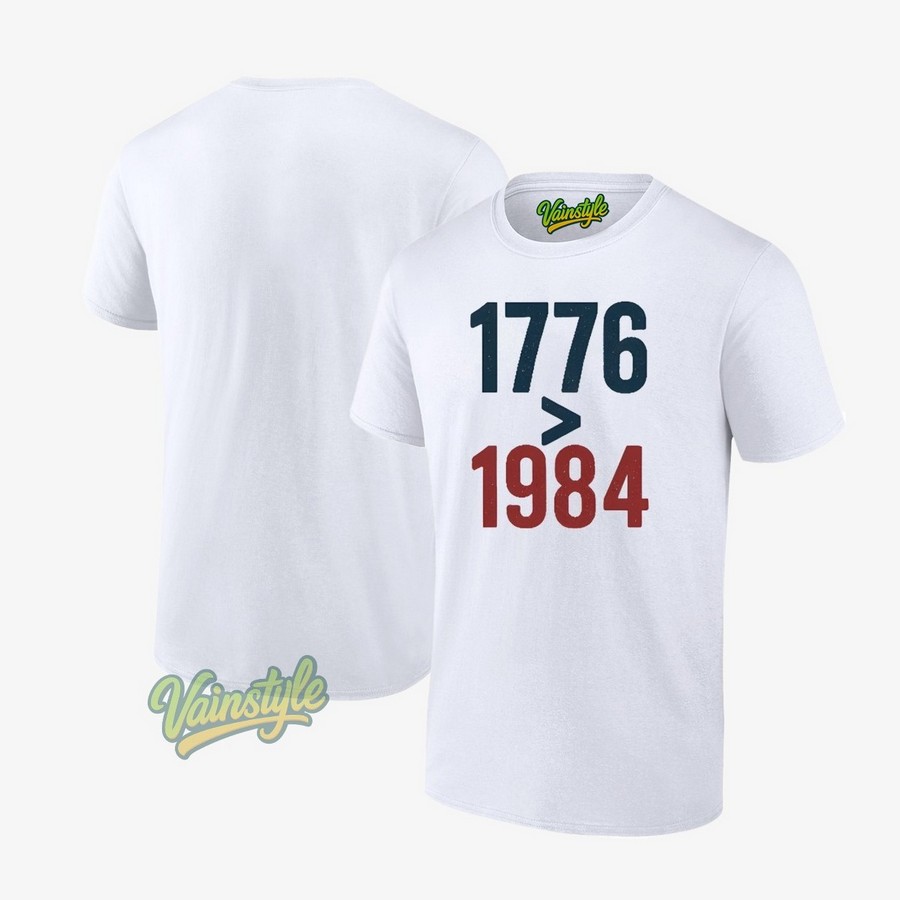 1776 Greater Than Sign 1984 T-Shirt 1776 Greater Than Sign 1984 T-Shirt