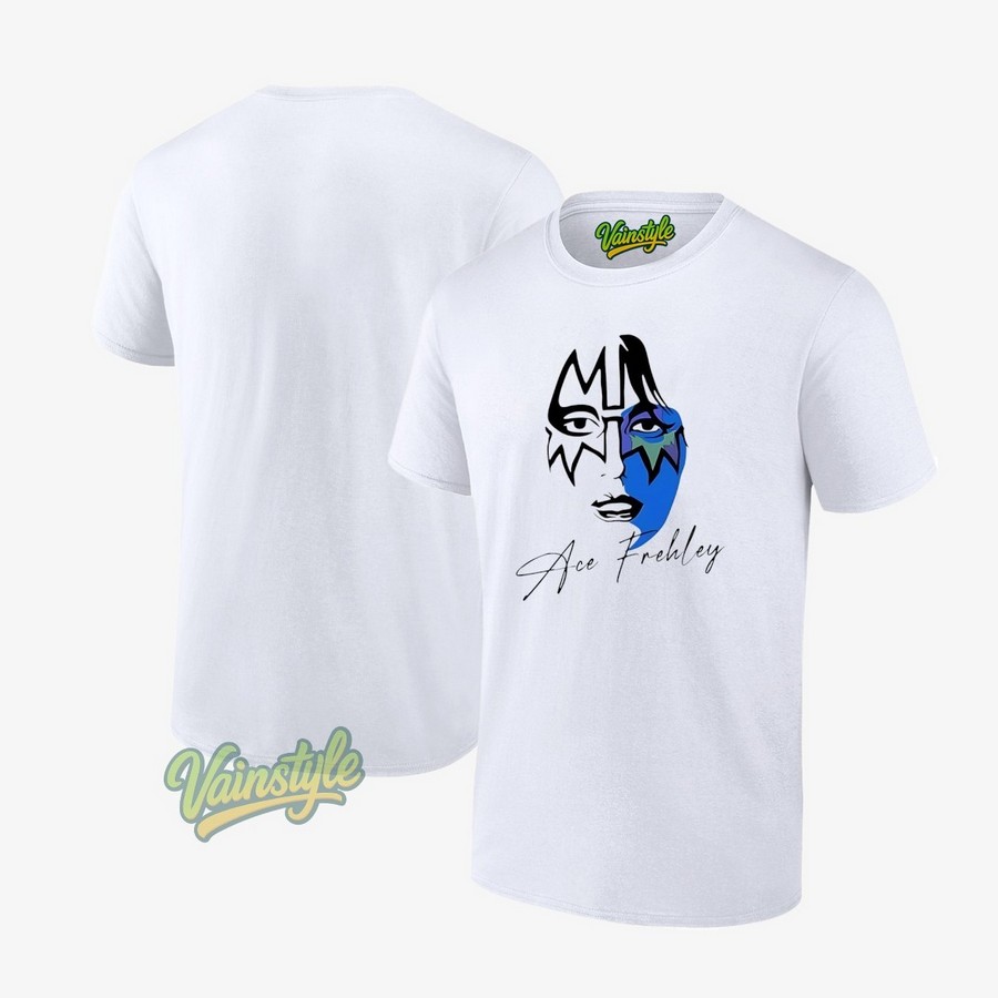 Ace Frehley Face Graphic T-Shirt Ace Frehley Face Graphic T-Shirt