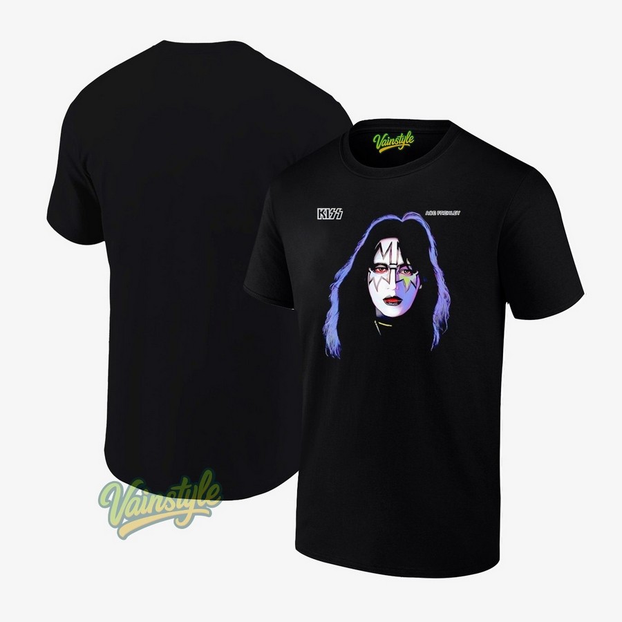 Ace Frehley Face Kiss Album T-Shirt Ace Frehley Face Kiss Album T-Shirt