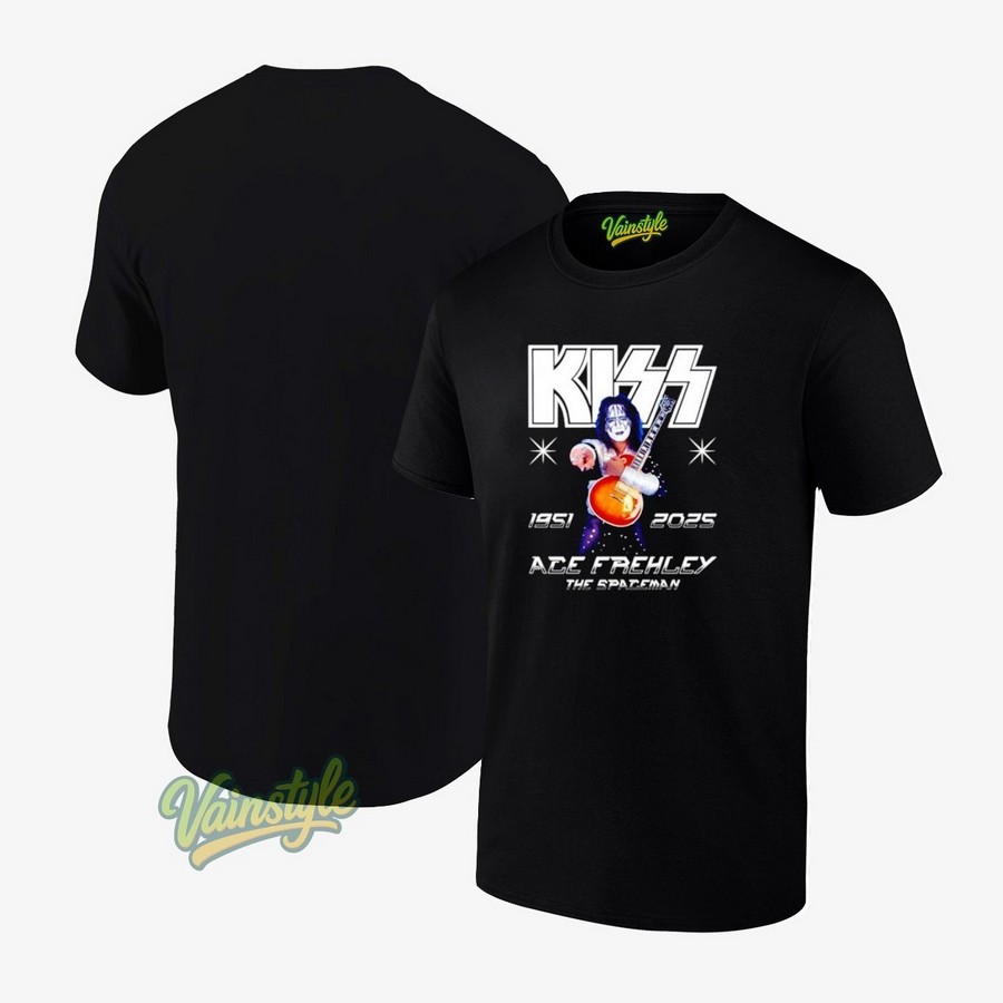 Ace Frehley Kiss The Spaceman 1951-2025 T-Shirt Ace Frehley Kiss The Spaceman 1951-2025 T-Shirt