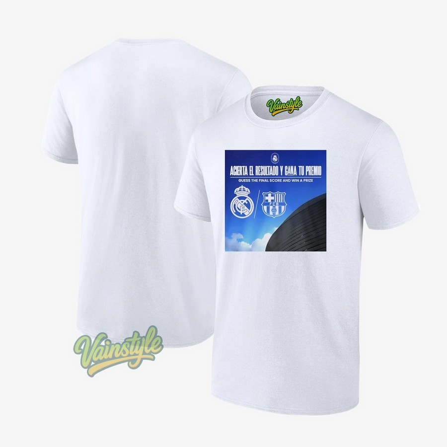 Acierta El Resultado Y Gana Tu Premio Real Madrid And Fc Barcelona T-Shirt