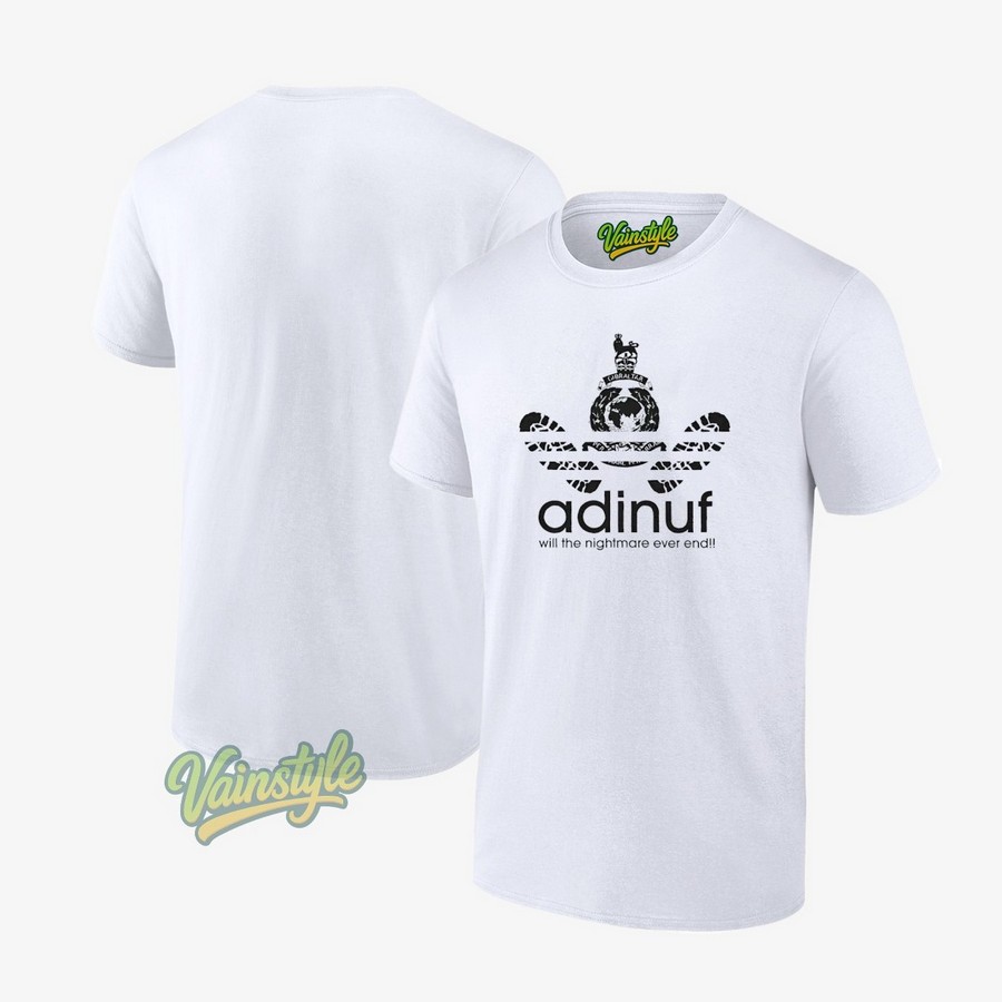 Adinuf Will The Nightmare Ever End Logo Parody T-Shirt Adinuf Will The Nightmare Ever End Logo Parody T-Shirt