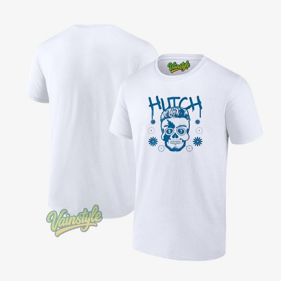 Aidan Hutchinson Detroit Sugar Skull Logo T-Shirt