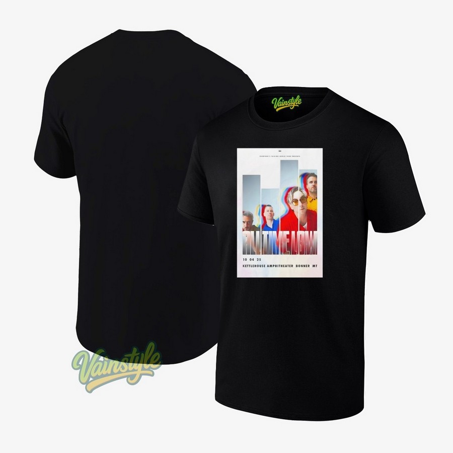 All Time Low October 4 2025 Show Kettlehouse Amphitheater Poster T-Shirt All Time Low October 4 2025 Show Kettlehouse Amphitheater Poster T-Shirt