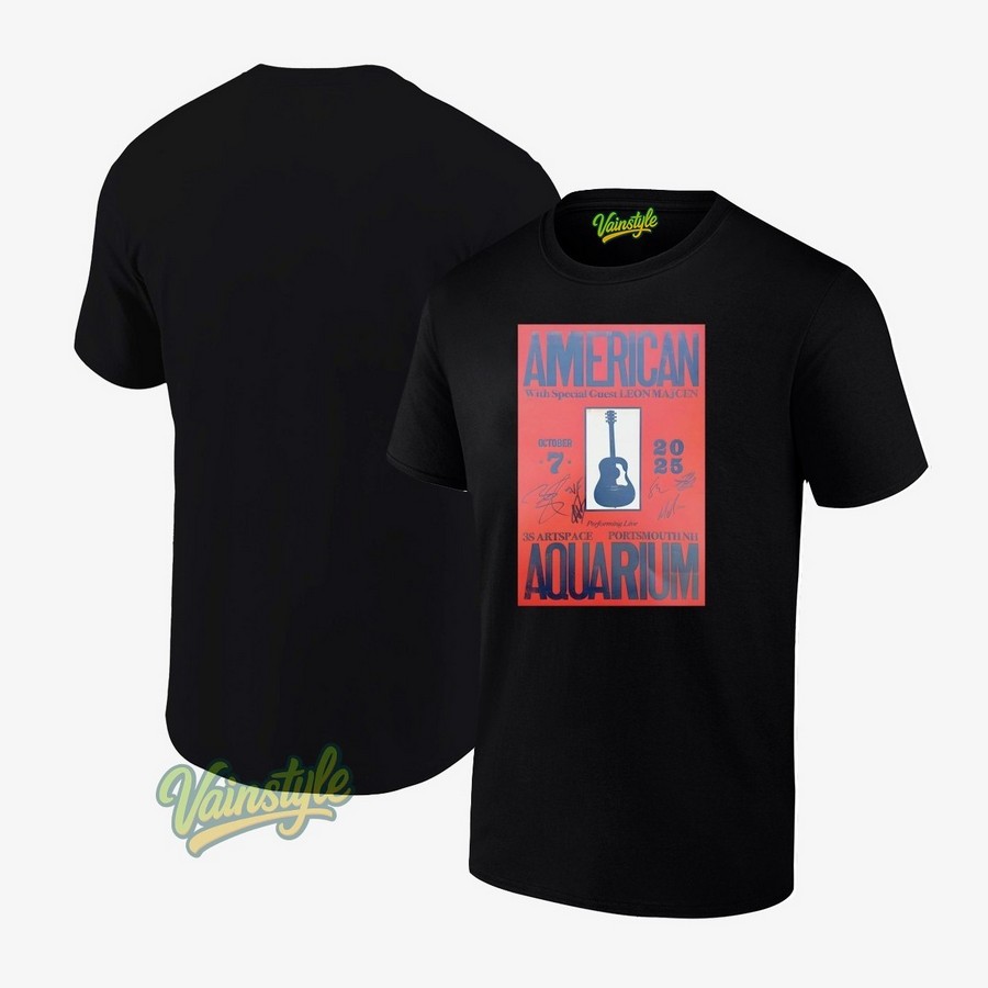 American Aquarium Oct 7 2025 3s Artspace Portsmouth Poster T-Shirt American Aquarium Oct 7 2025 3s Artspace Portsmouth Poster T-Shirt