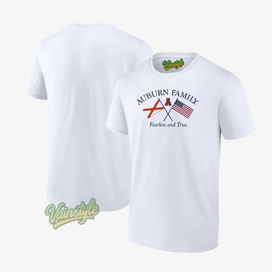 Auburn Family Fearless And True Flags T-Shirt Auburn Family Fearless And True Flags T-Shirt