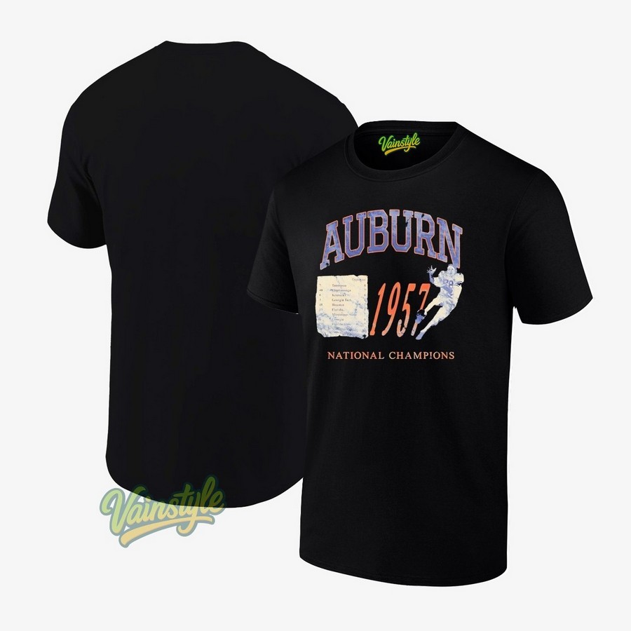 Auburn Tigers Football National Champions 1957 Vintage T-Shirt Auburn Tigers Football National Champions 1957 Vintage T-Shirt