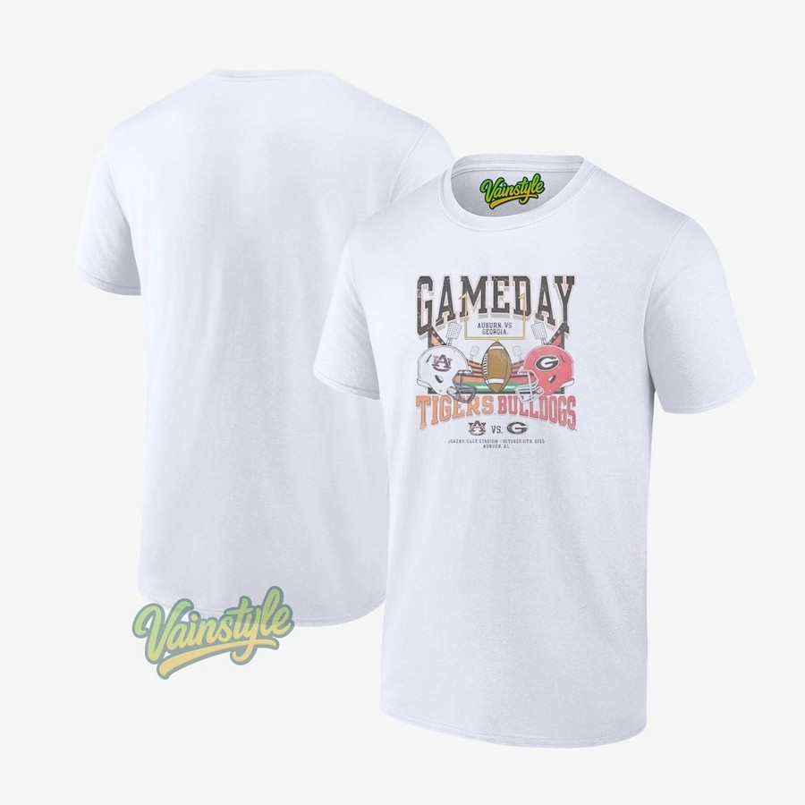 Auburn Tigers Vs Georgia Bulldogs Football 2025 T-Shirt Auburn Tigers Vs Georgia Bulldogs Football 2025 T-Shirt