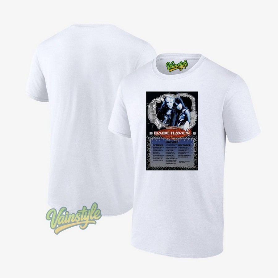 Babe Haven Oct Nov Dec 2025 Tour Poster T-Shirt Babe Haven Oct Nov Dec 2025 Tour Poster T-Shirt