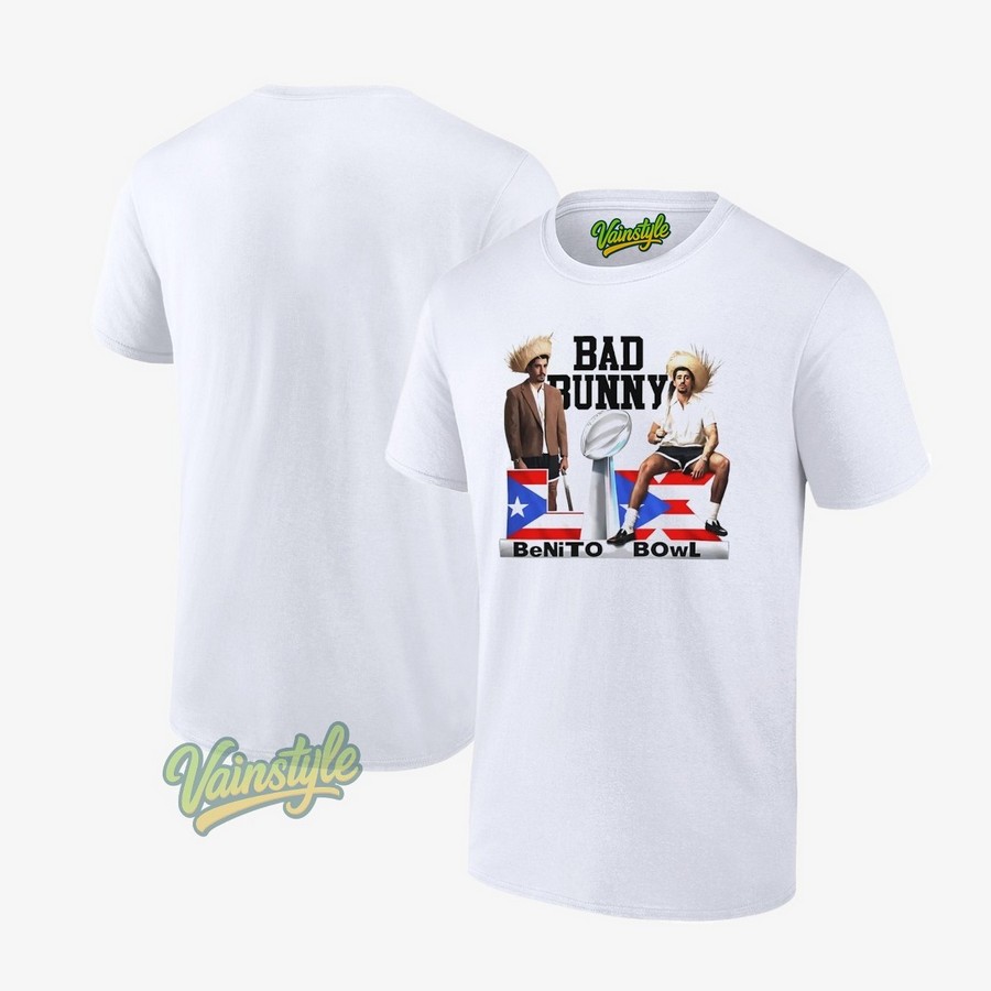 Bad Bunny Benito Antonio Martínez Ocasio Bowl Lix T-Shirt Bad Bunny Benito Antonio Martínez Ocasio Bowl Lix T-Shirt
