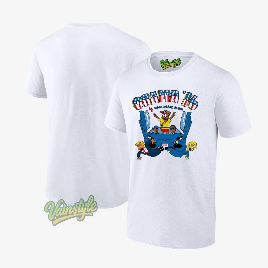 Barack Obama ’16 More Years Dude With Donald Trump And Hillary Clinton Usa Flag T-Shirt Barack Obama ’16 More Years Dude With Donald Trump And Hillary Clinton Usa Flag T-Shirt