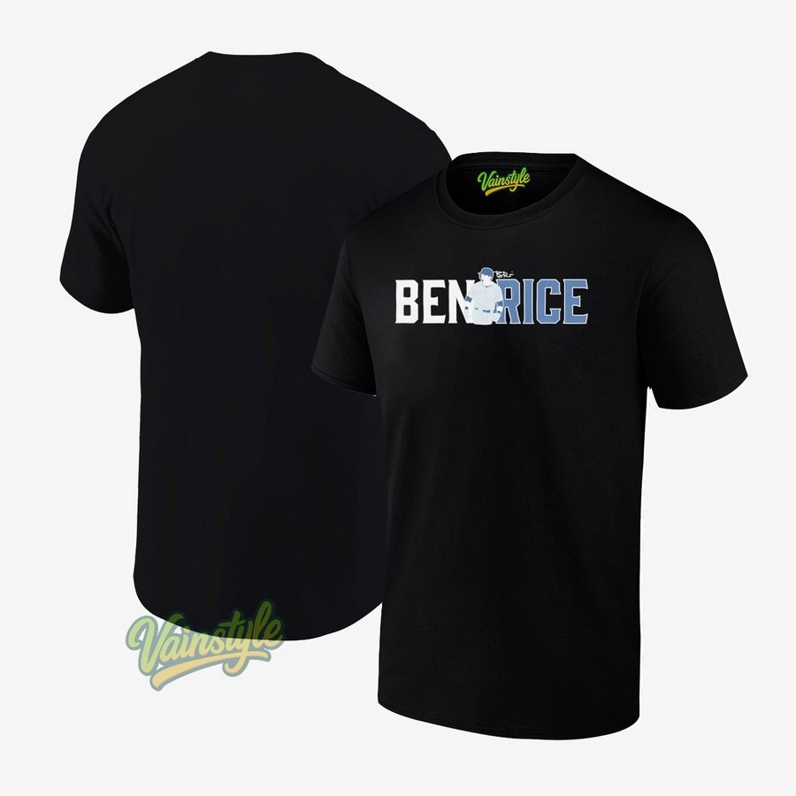 Ben Rice New York Yankees Baseball Signature T-Shirt Ben Rice New York Yankees Baseball Signature T-Shirt
