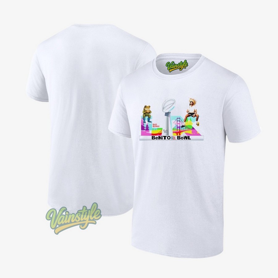 Benito Bowl Bad Bunny Nfl Super Bowl Halftime Frog T-Shirt Benito Bowl Bad Bunny Nfl Super Bowl Halftime Frog T-Shirt
