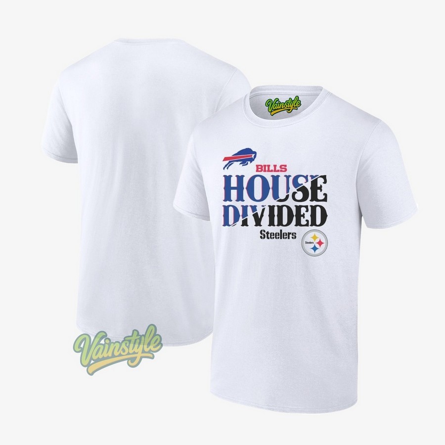 Bills House Divided Buffalo Bills Vs Pittsburgh Steelers T-Shirt