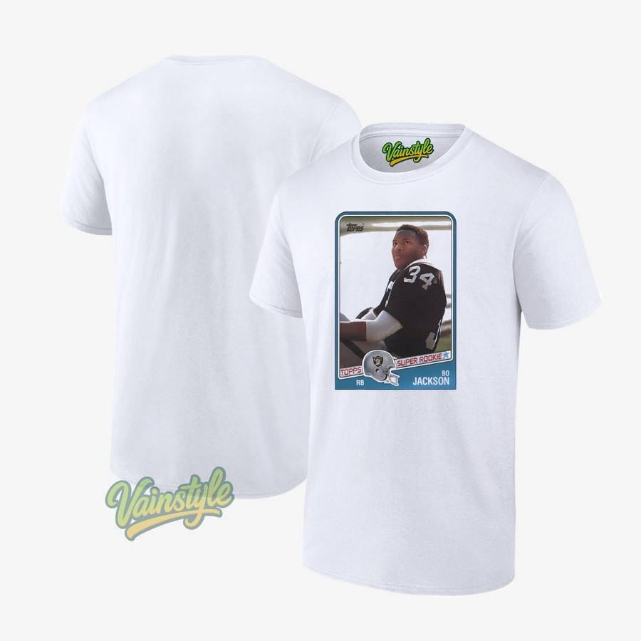 Bo Jackson Las Vegas Raiders Player Topps Super Rookie T-Shirt