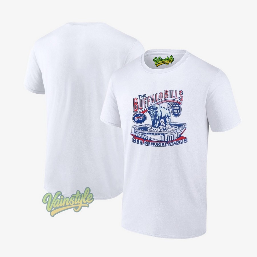 Buffalo Bills Homage War Memorial Stadium T-Shirt Buffalo Bills Homage War Memorial Stadium T-Shirt