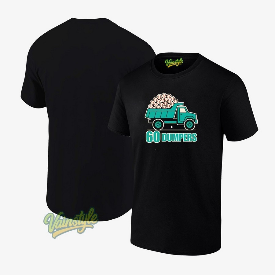Cal Raleigh 60 Big Dumpers Seattle Mariners T-Shirt Cal Raleigh 60 Big Dumpers Seattle Mariners T-Shirt