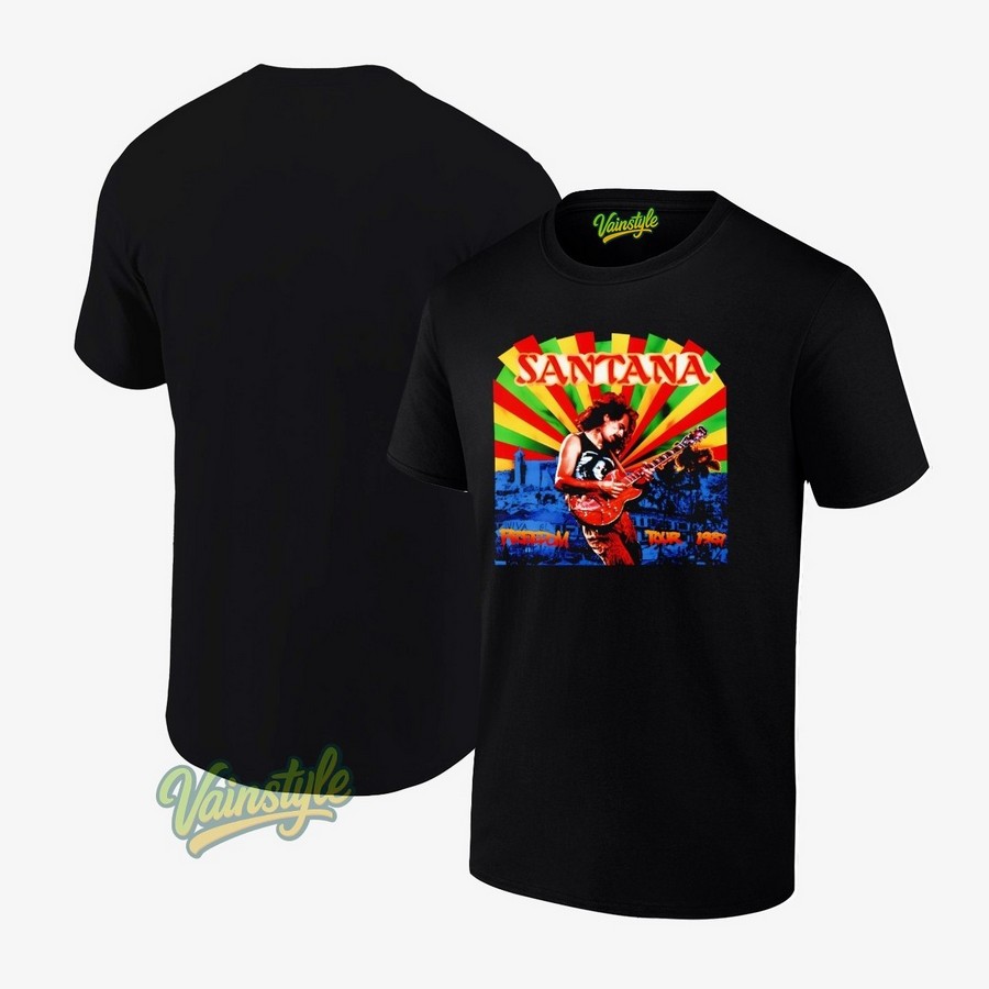 Carlos Santana 1987 Freedom Band T-Shirt Carlos Santana 1987 Freedom Band T-Shirt