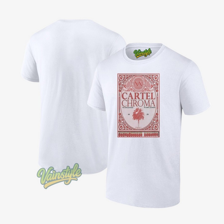 Cartel Chroma The Masquerade October 25 2025 Poster T-Shirt Cartel Chroma The Masquerade October 25 2025 Poster T-Shirt
