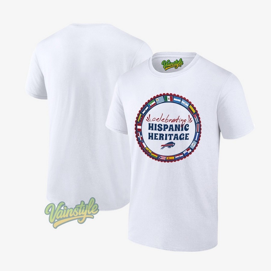 Celebrating Hispanic Heritage Buffalo Bills T-Shirt Celebrating Hispanic Heritage Buffalo Bills T-Shirt
