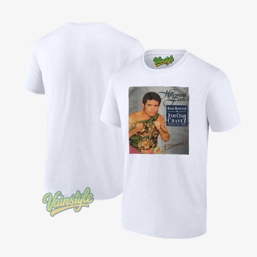 Cesar Chavez Hollywood Park Rinde Homenaje Signature T-Shirt Cesar Chavez Hollywood Park Rinde Homenaje Signature T-Shirt