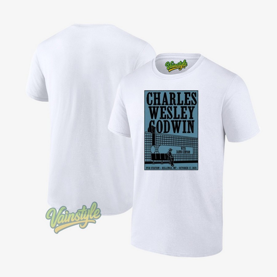 Charles Wesley Godwin Billings Mt October 17 2025 Tour Poster T-Shirt