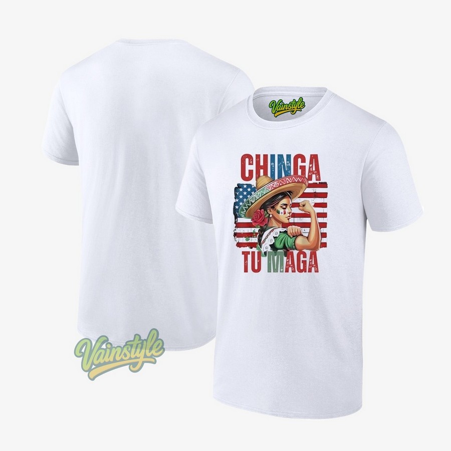 Chinga Tu Maga Anti-Trump Usa Flag T-Shirt Chinga Tu Maga Anti-Trump Usa Flag T-Shirt
