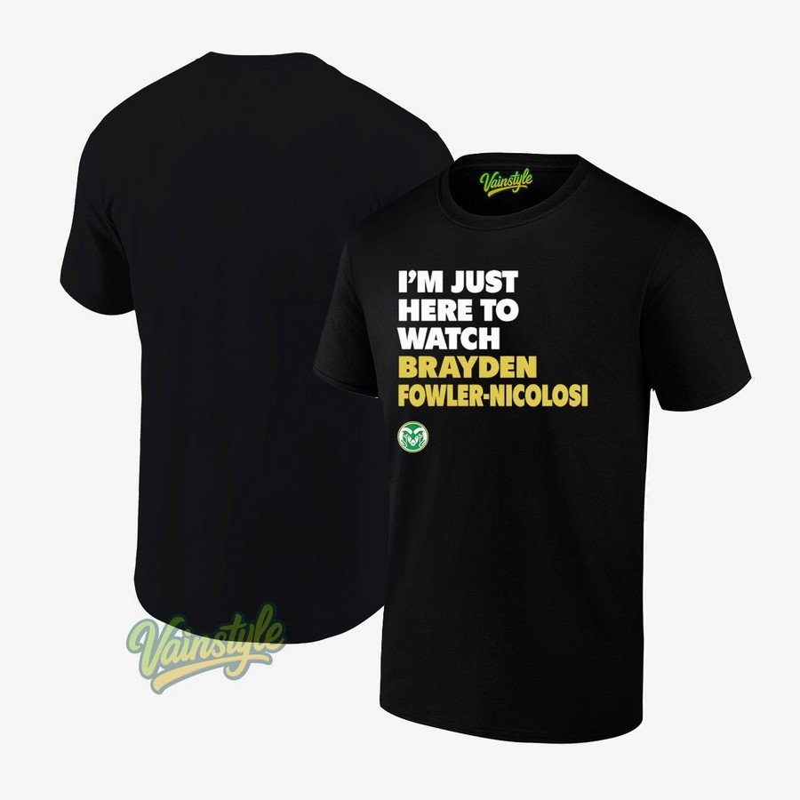 Colorado State Forest Green Game Day I’m Just Here To Watch T-Shirt Colorado State Forest Green Game Day I’m Just Here To Watch T-Shirt