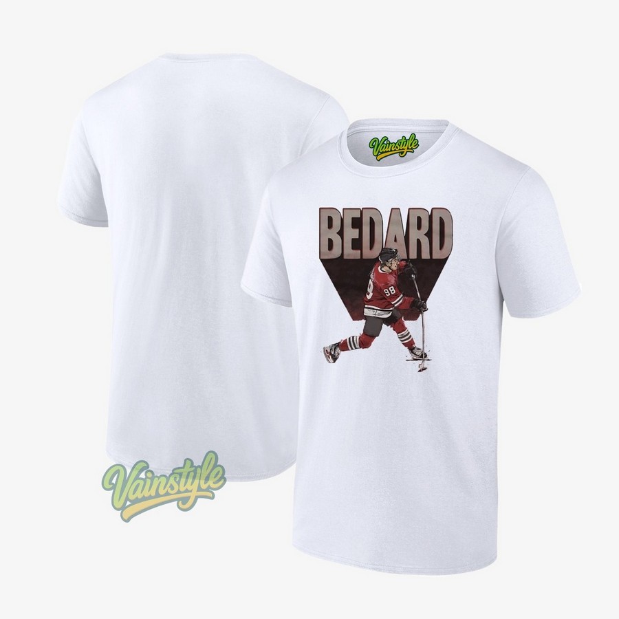 Connor Bedard Chicago Blackhawks Hockey Vintage T-Shirt Connor Bedard Chicago Blackhawks Hockey Vintage T-Shirt