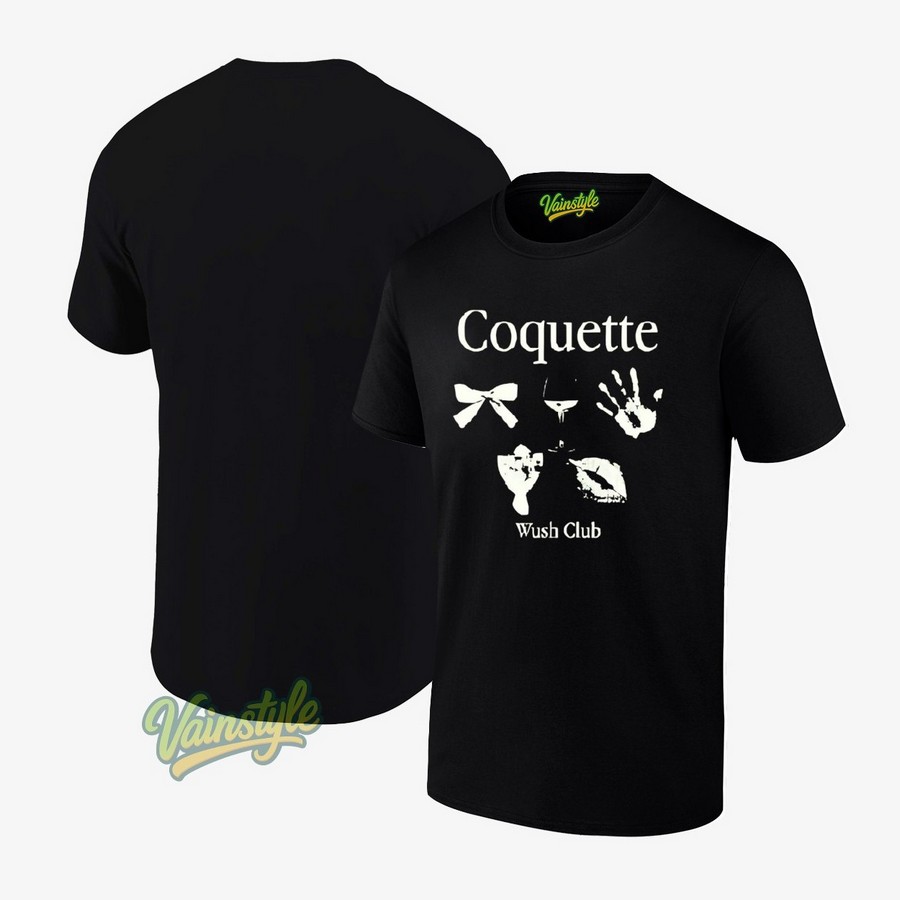 Coquette Wush Club With Items T-Shirt Coquette Wush Club With Items T-Shirt
