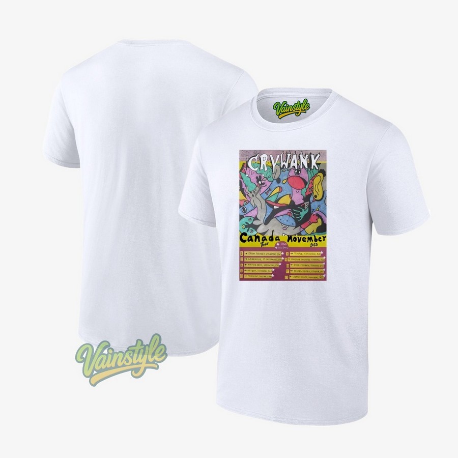 Crywank Tour Canada Nov 2025 Poster T-Shirt Crywank Tour Canada Nov 2025 Poster T-Shirt