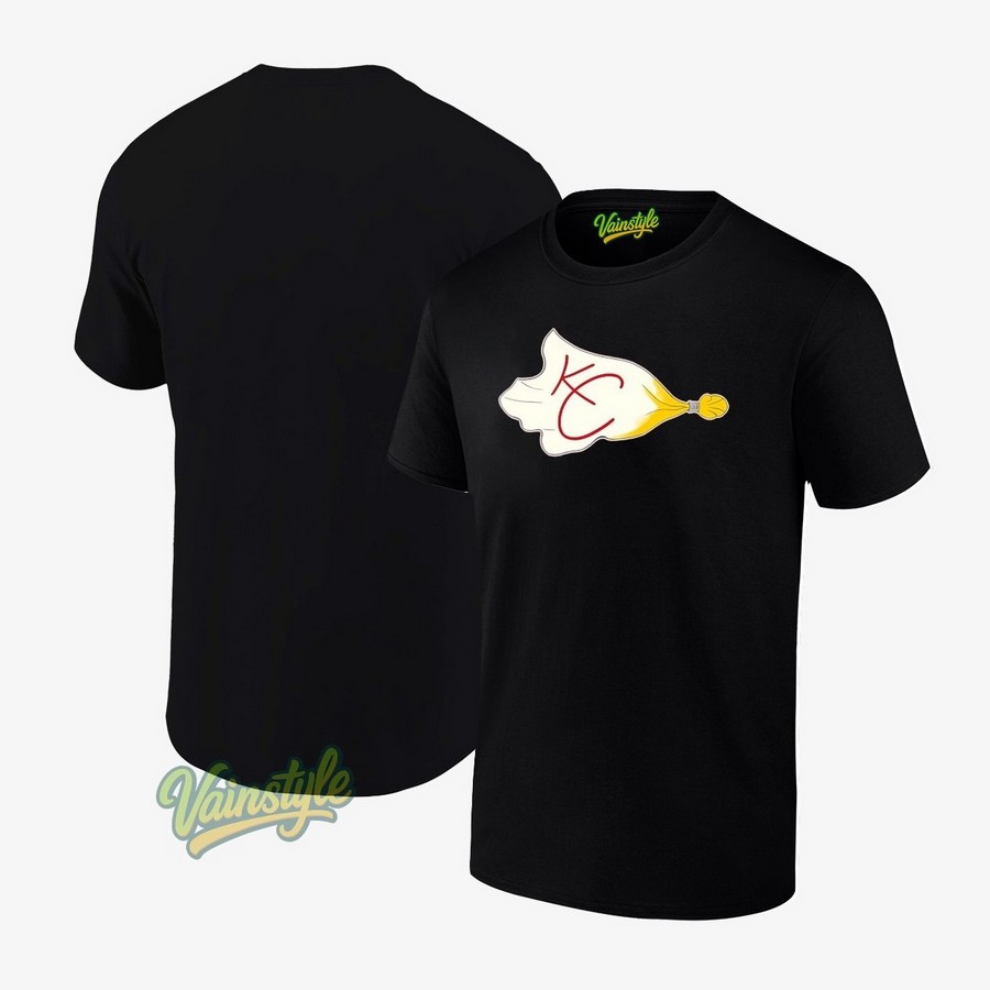 Cursed Flags Kansas City Chiefs Logo T-Shirt Cursed Flags Kansas City Chiefs Logo T-Shirt