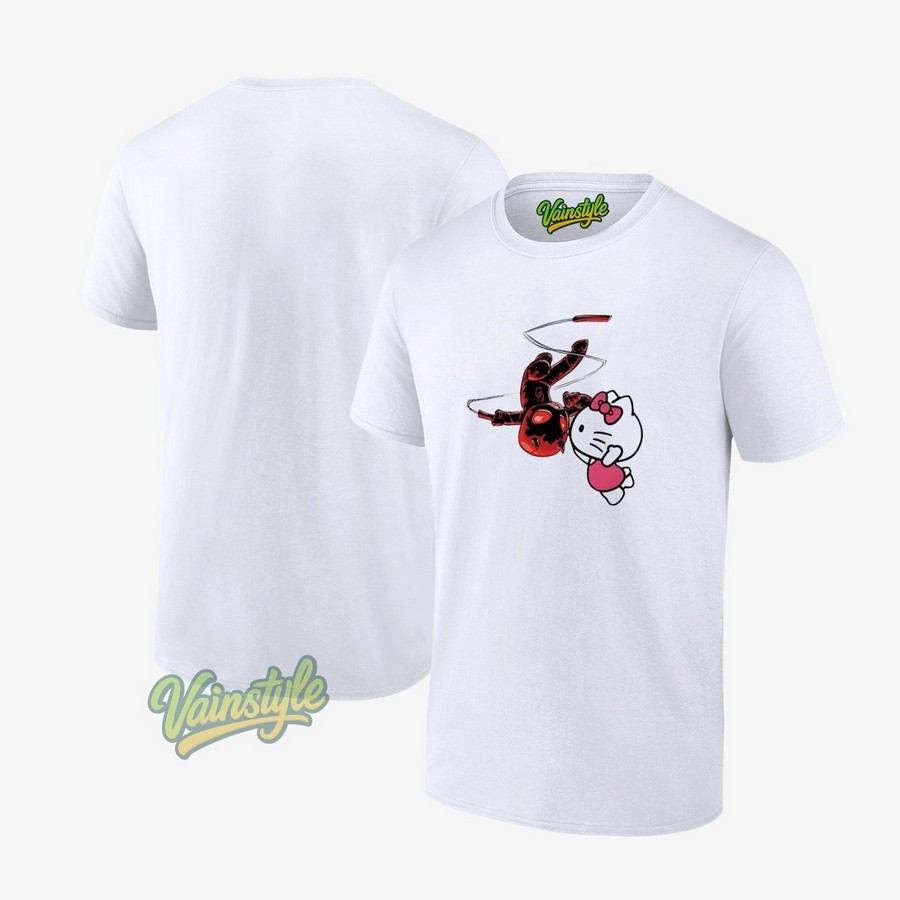 Daredevil Hello Kitty Kissing T-Shirt Daredevil Hello Kitty Kissing T-Shirt