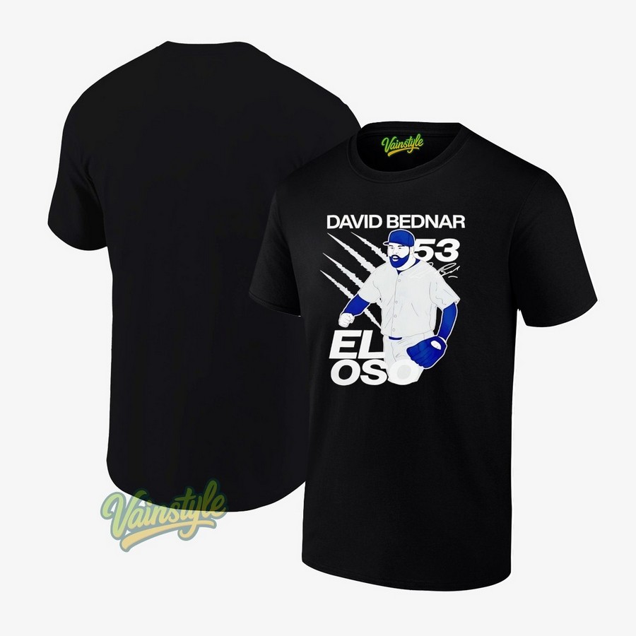 David Bednar El Oso New York Yankees Baseball Signature T-Shirt David Bednar El Oso New York Yankees Baseball Signature T-Shirt